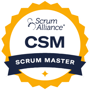 CSM — Certified ScrumMaster course cover