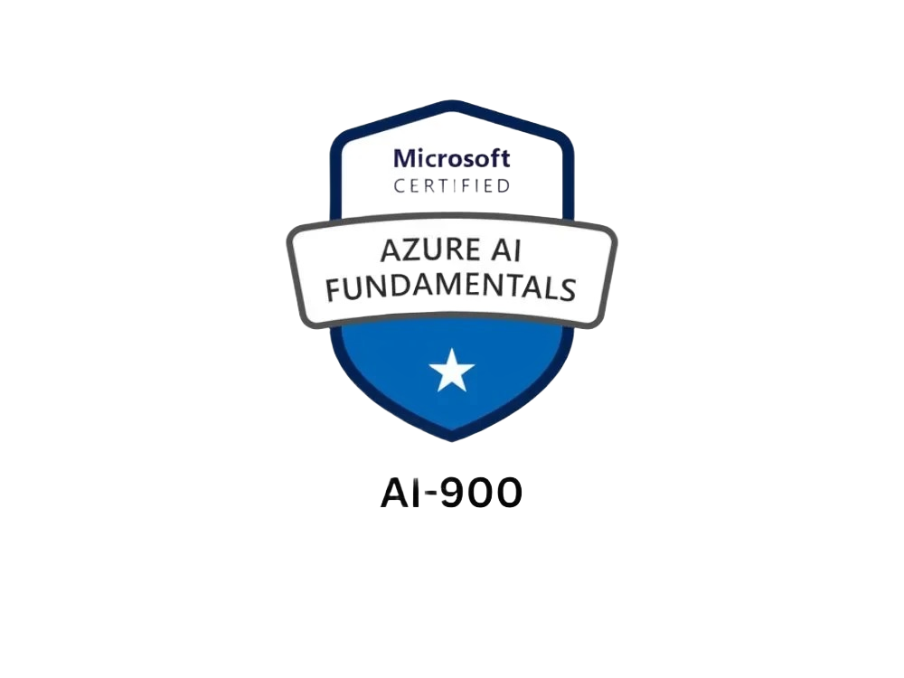 AI-900 — Azure AI Fundamentals course cover
